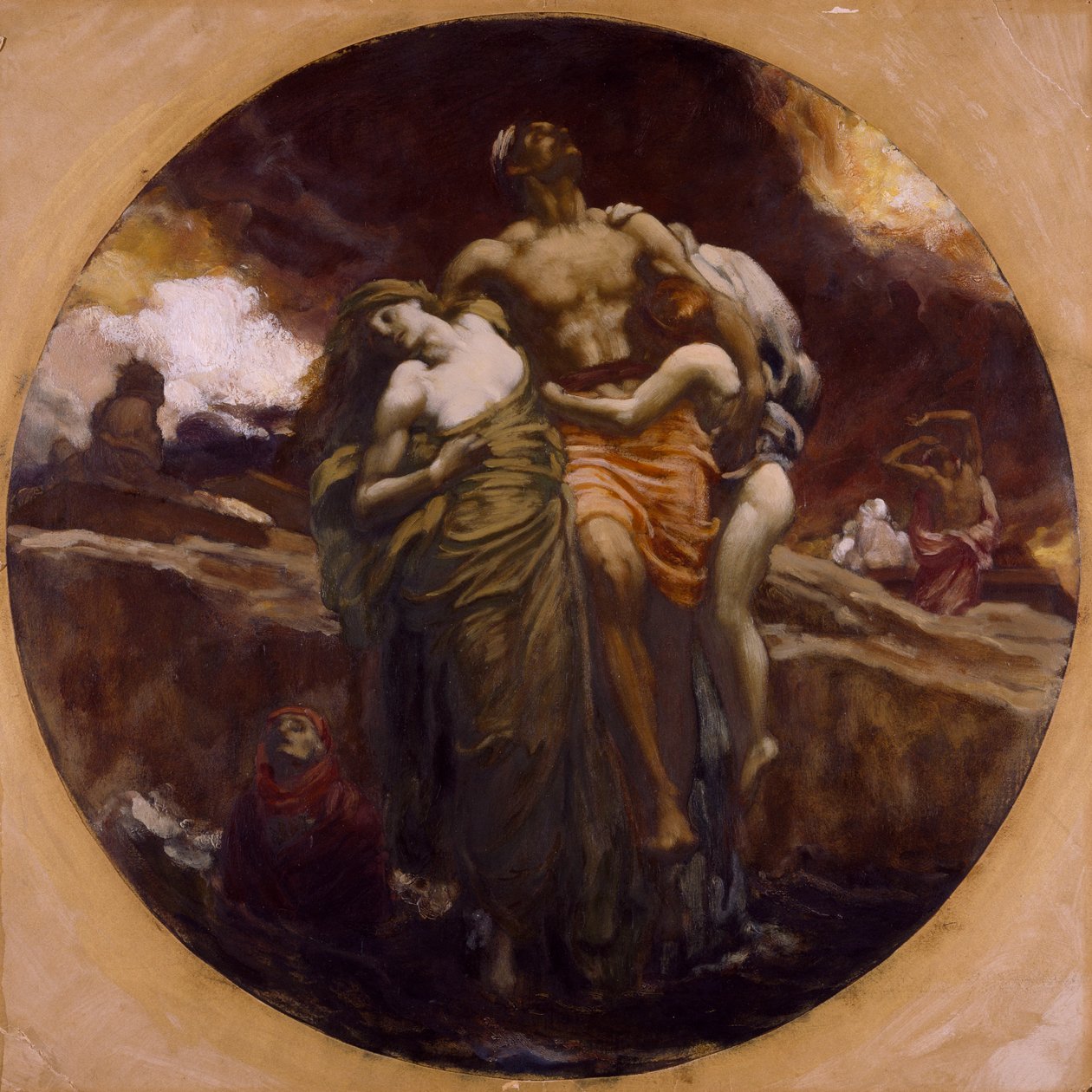 A moře se vzdalo mrtvých, kteří v něm byli od Frederic Leighton