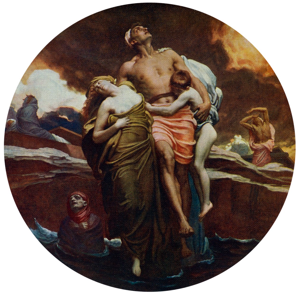 A moře vydalo mrtvé, kteří v něm byli, vystaveno 1892, 1912. od Frederic Leighton