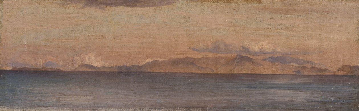 Pohled do dálky na hory v Egejském moři od Frederic Leighton