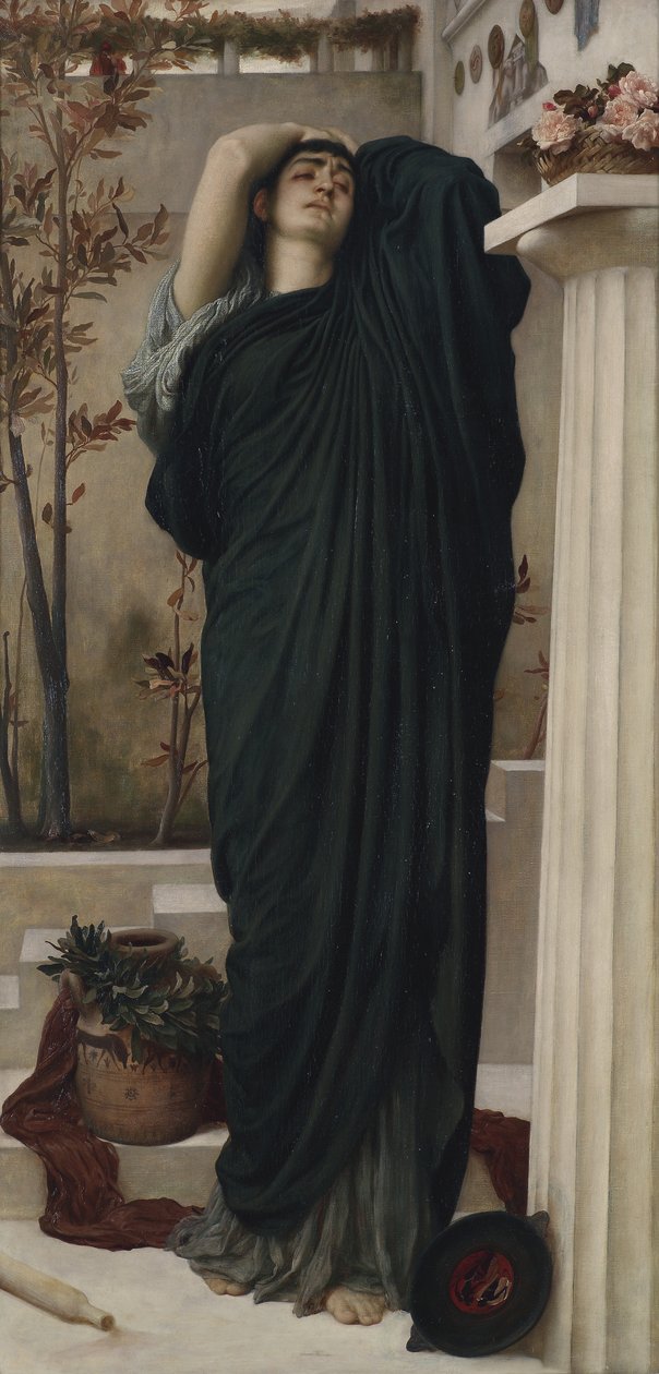 Elektra u Agamemnonova hrobu (olej na plátně) od Frederic Leighton