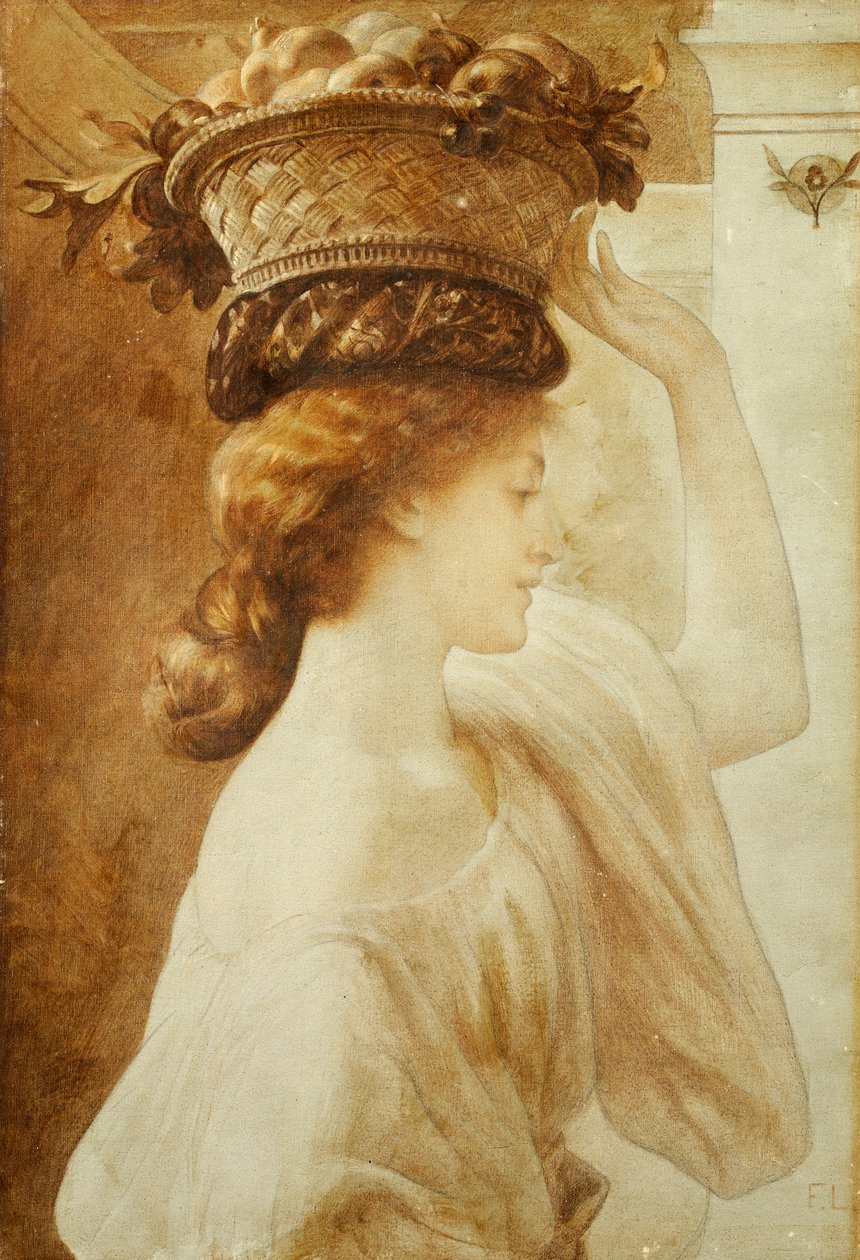 Eucharis: Dívka s košíkem ovoce od Frederic Leighton