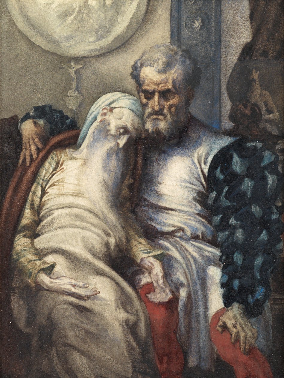 Michael Angelo ošetřoval svého umírajícího služebníka od Frederic Leighton