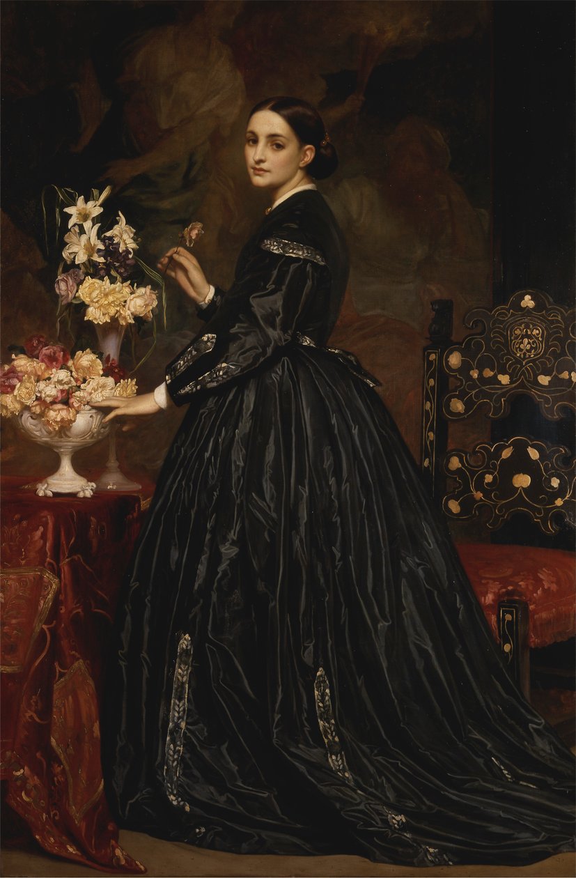 Paní James Guthrie [1866, Royal Academy of Arts, London, výstavní katalog] od Frederic Leighton