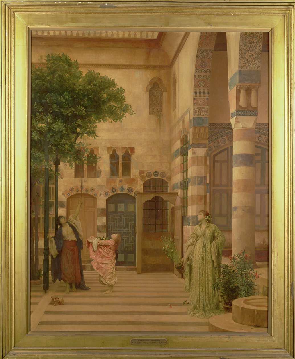 Starý Damašek: Židovská čtvrť nebo sběr citronů, cca 1873-1874 od Frederic Leighton