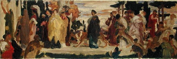 Studie pro Syrakusskou nevěstu (olej na plátně) od Frederic Leighton