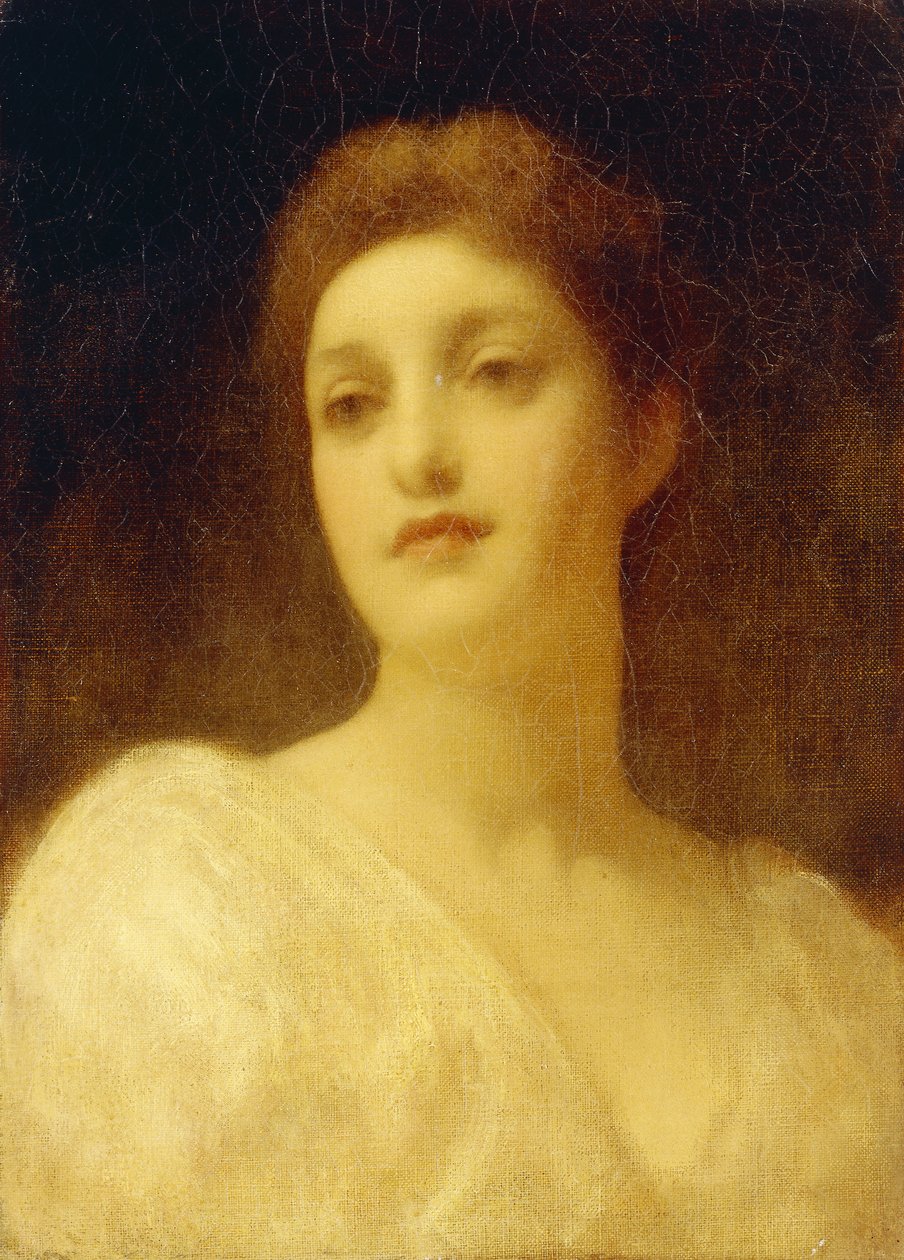 Hlava dívky, od Frederic Leighton