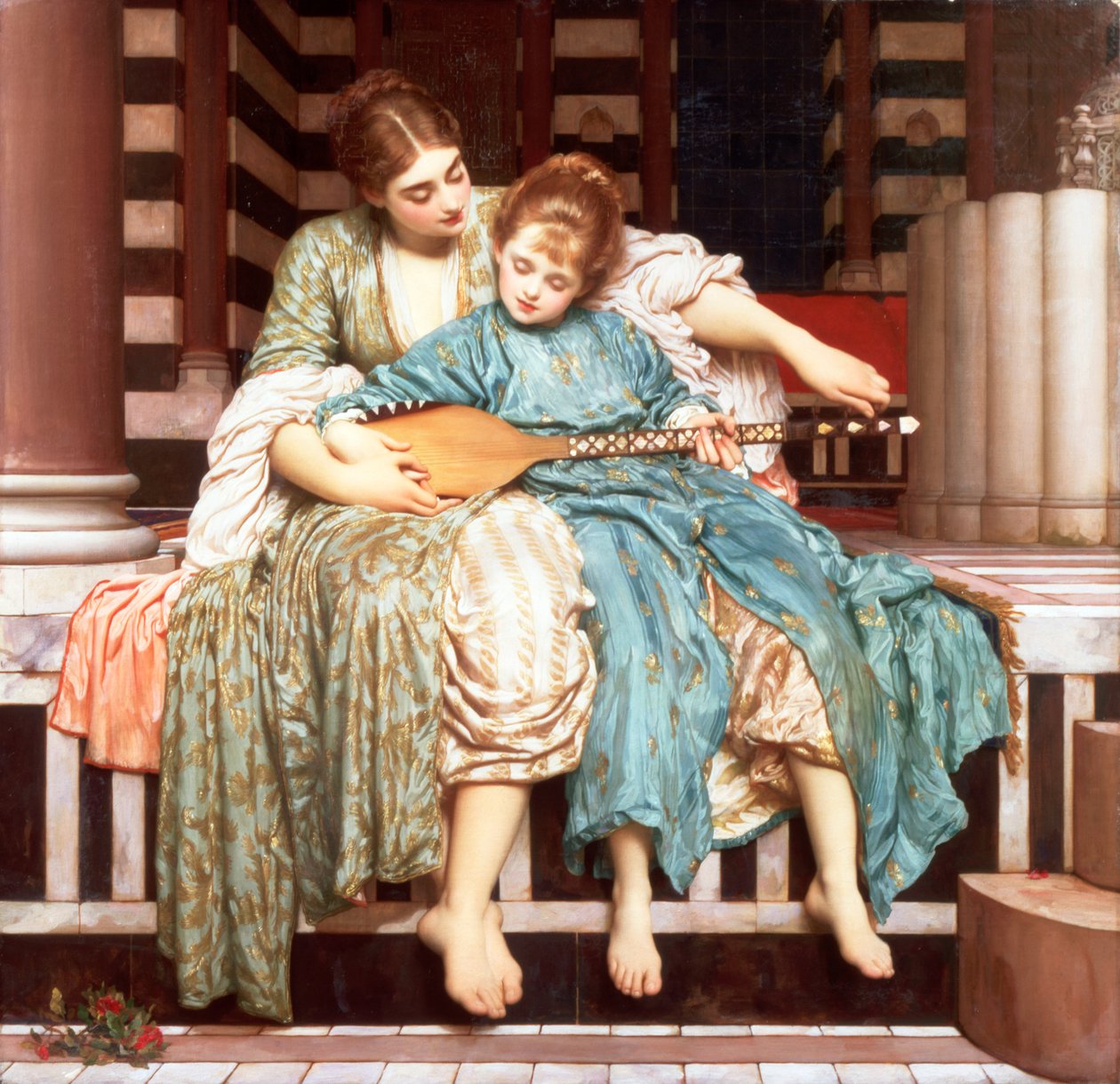 "Hudební lekce", 1877 od Frederic Leighton