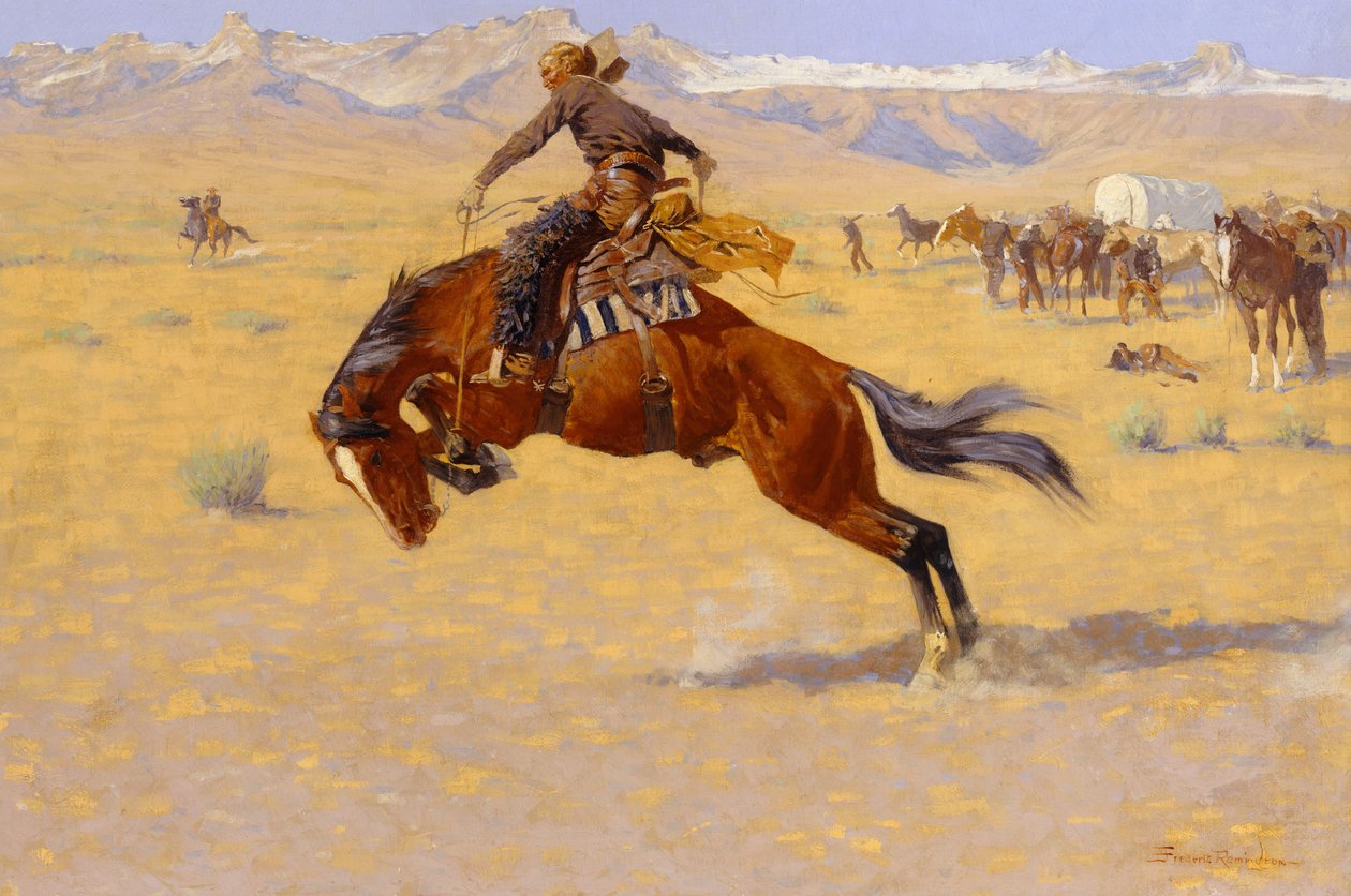 Chladné ráno na střelnici, kolem roku 1904 od Frederic Remington