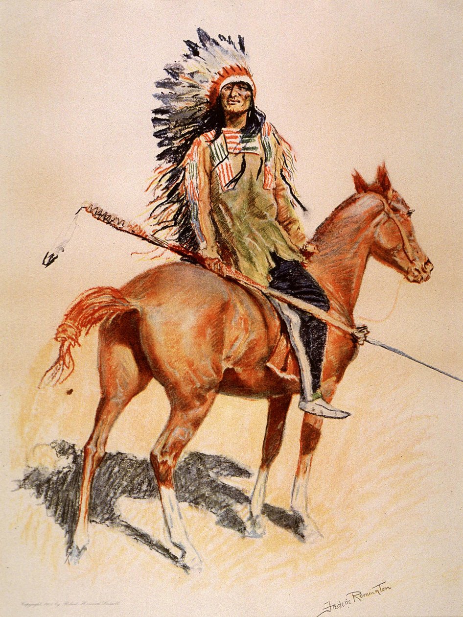 Siouxský náčelník od Frederic Remington