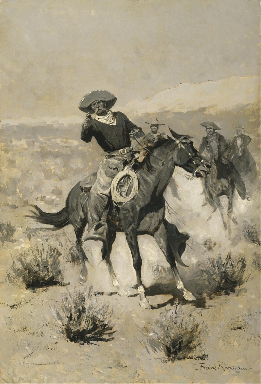 Days on the Range ("Hands Up!") od Frederic Remington