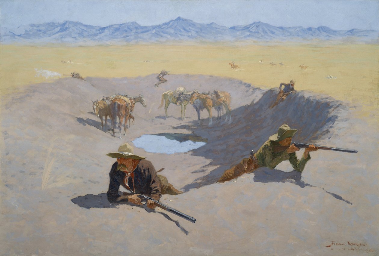 Boj o napajedlo, 1903 od Frederic Remington