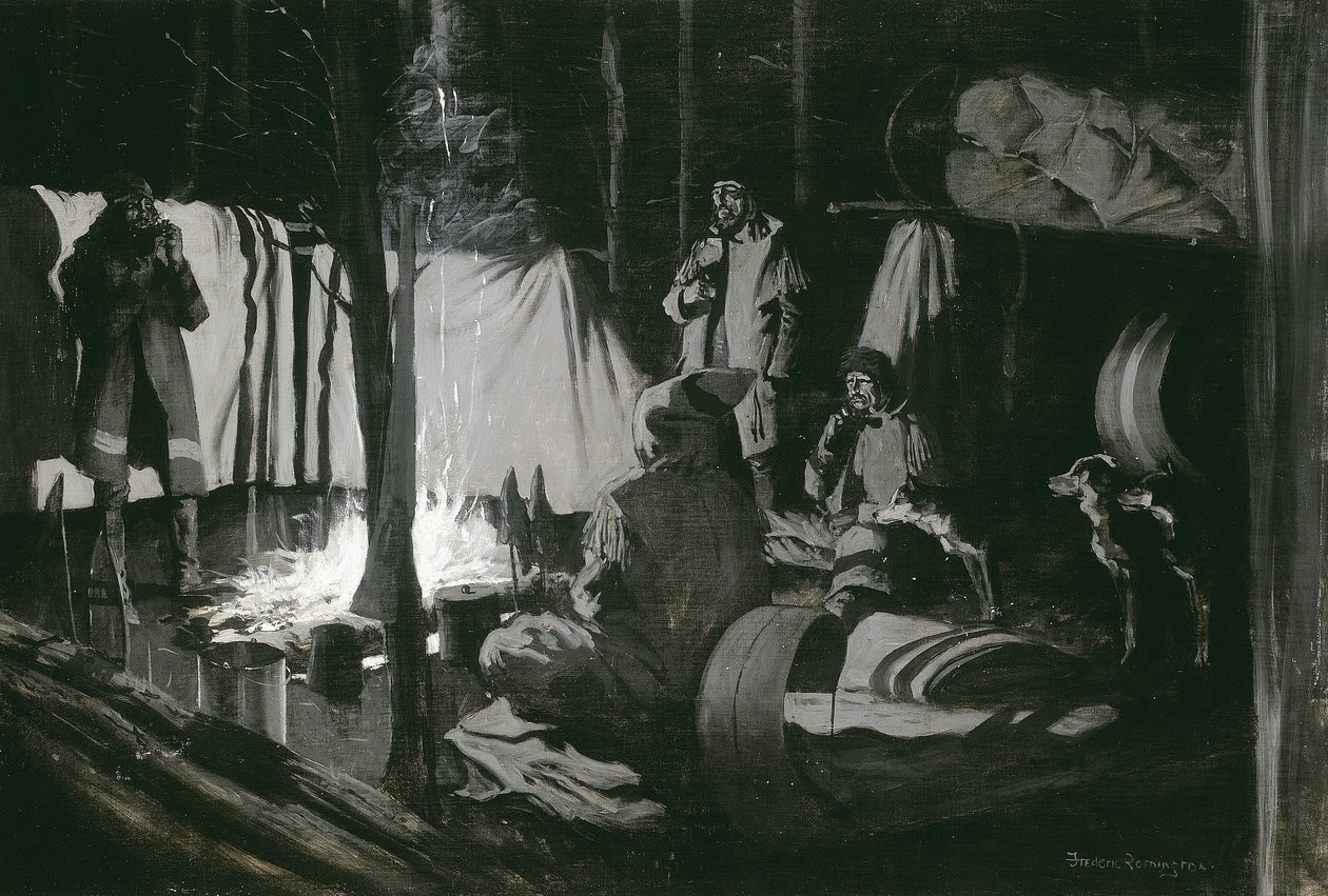 První a nejlepší tábor výletu, 1895 od Frederic Remington