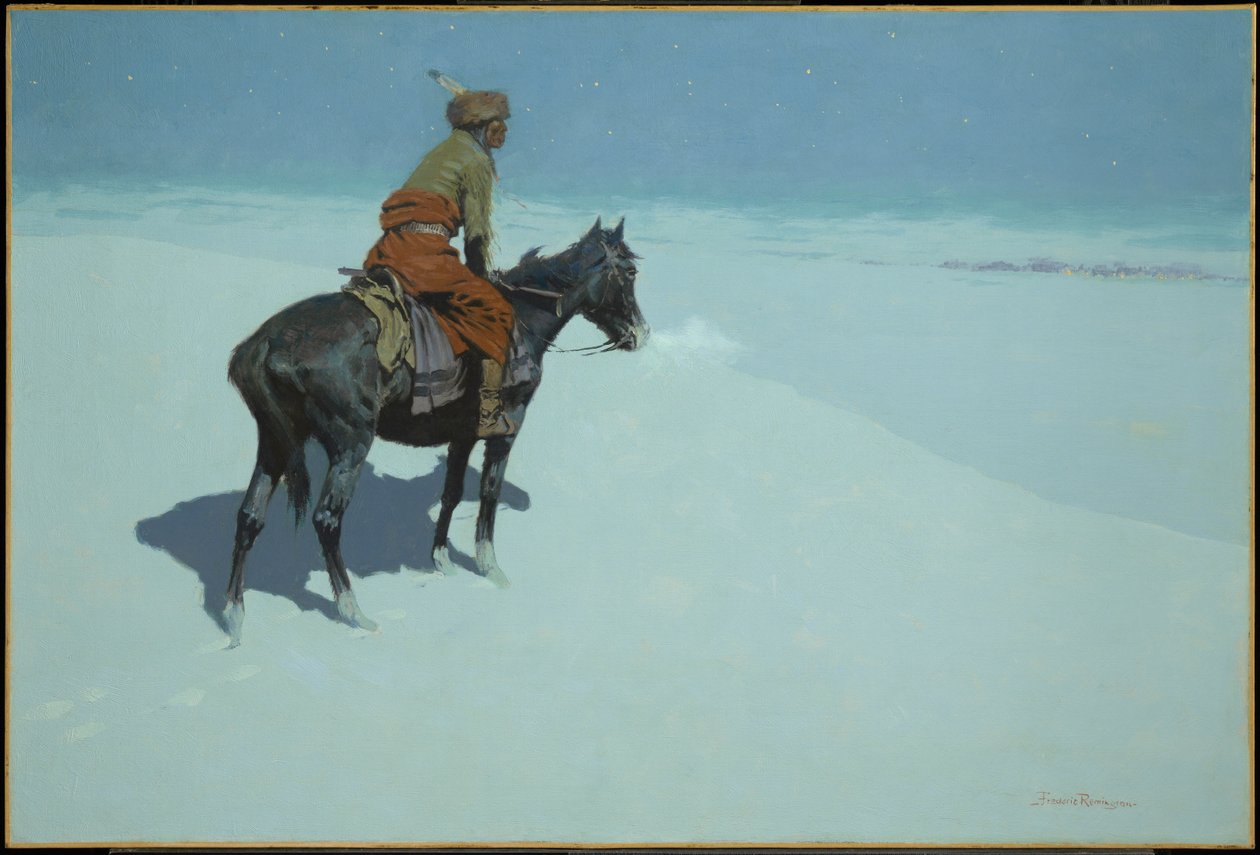 Přátelé, nebo nepřátelé? (Průzkumník) od Frederic Remington