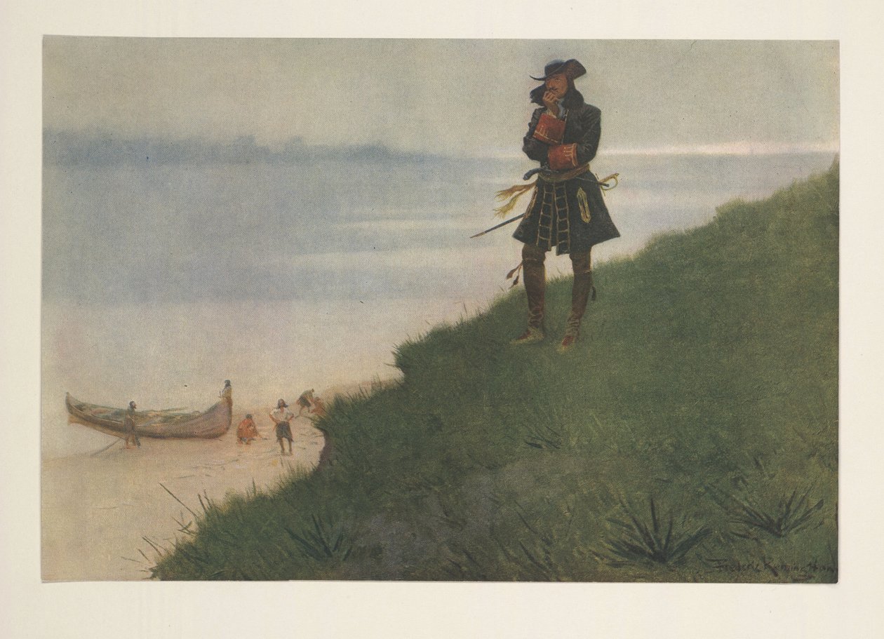 La Salle z Colliers Weekly, hospoda. 1906 od Frederic Remington