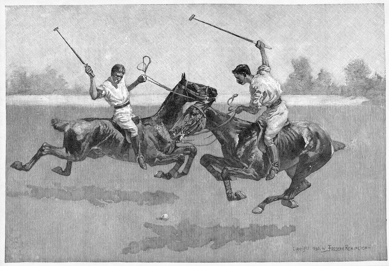 Hráči póla od Frederic Remington