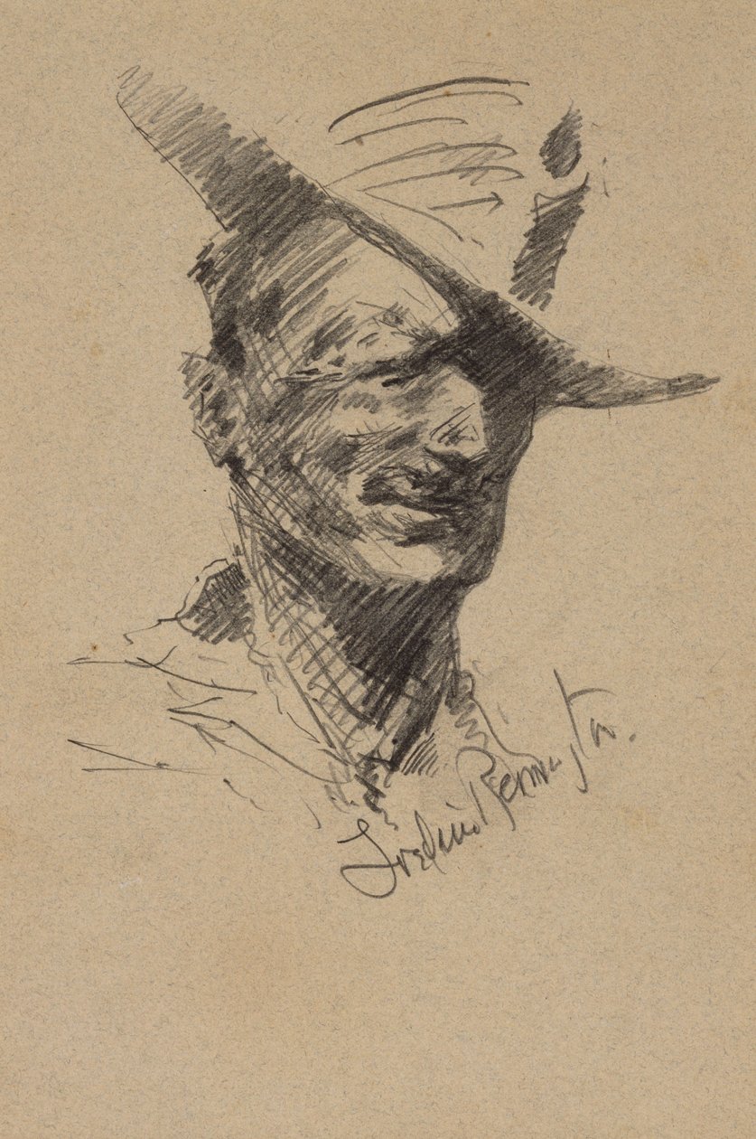 Autoportrét od Frederic Remington
