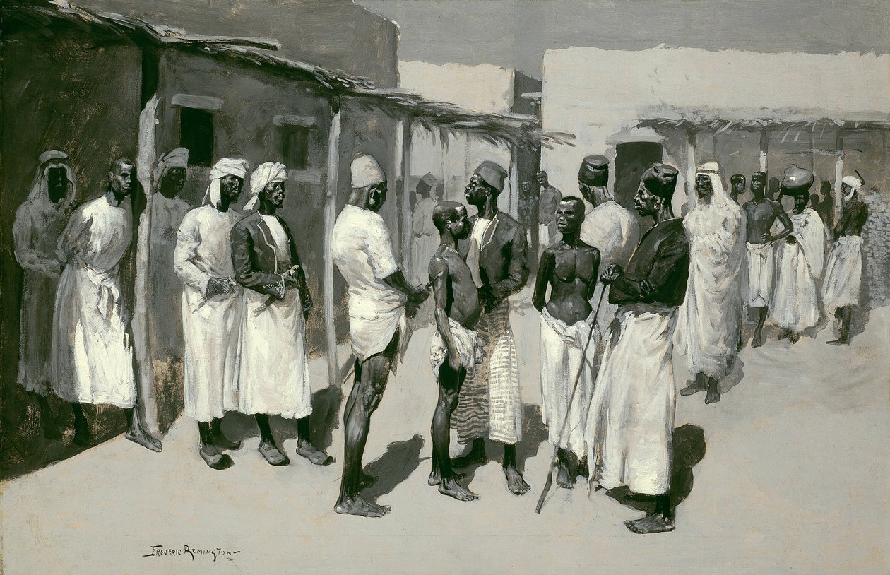 Trh s otroky od Frederic Remington