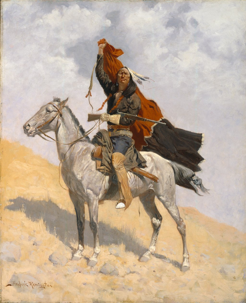 The Blanket Signal, c.1896 od Frederic Remington