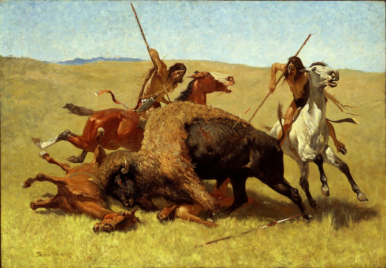 Lov na bizona od Frederic Remington