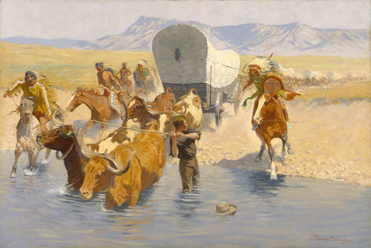 Emigranti, kolem roku 1904 od Frederic Remington