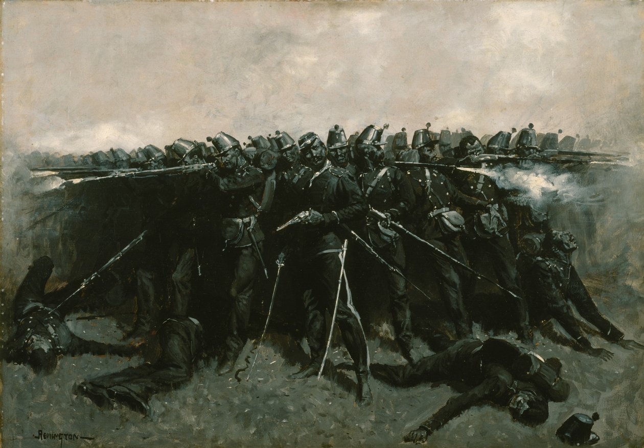 Náměstí pěchoty od Frederic Remington