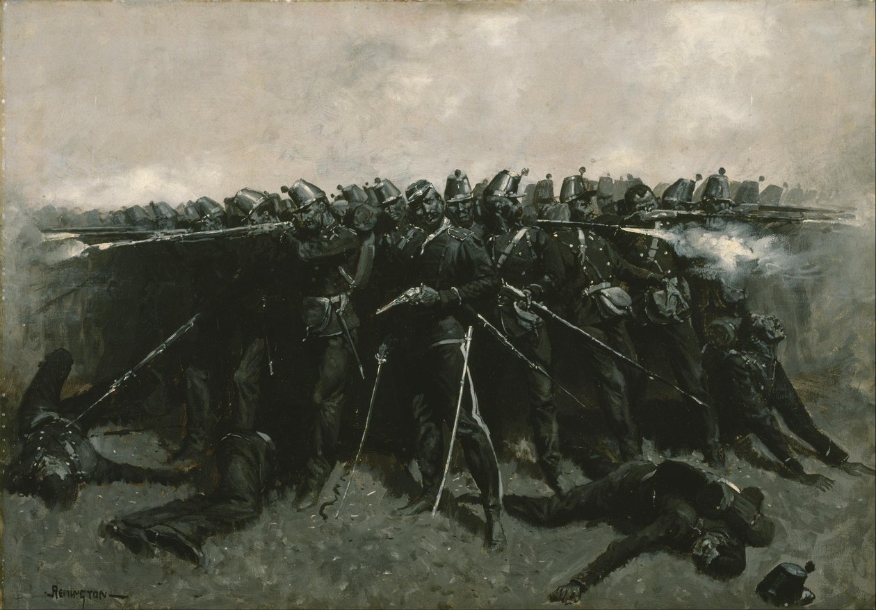 Pěchotní čtverec od Frederic Remington
