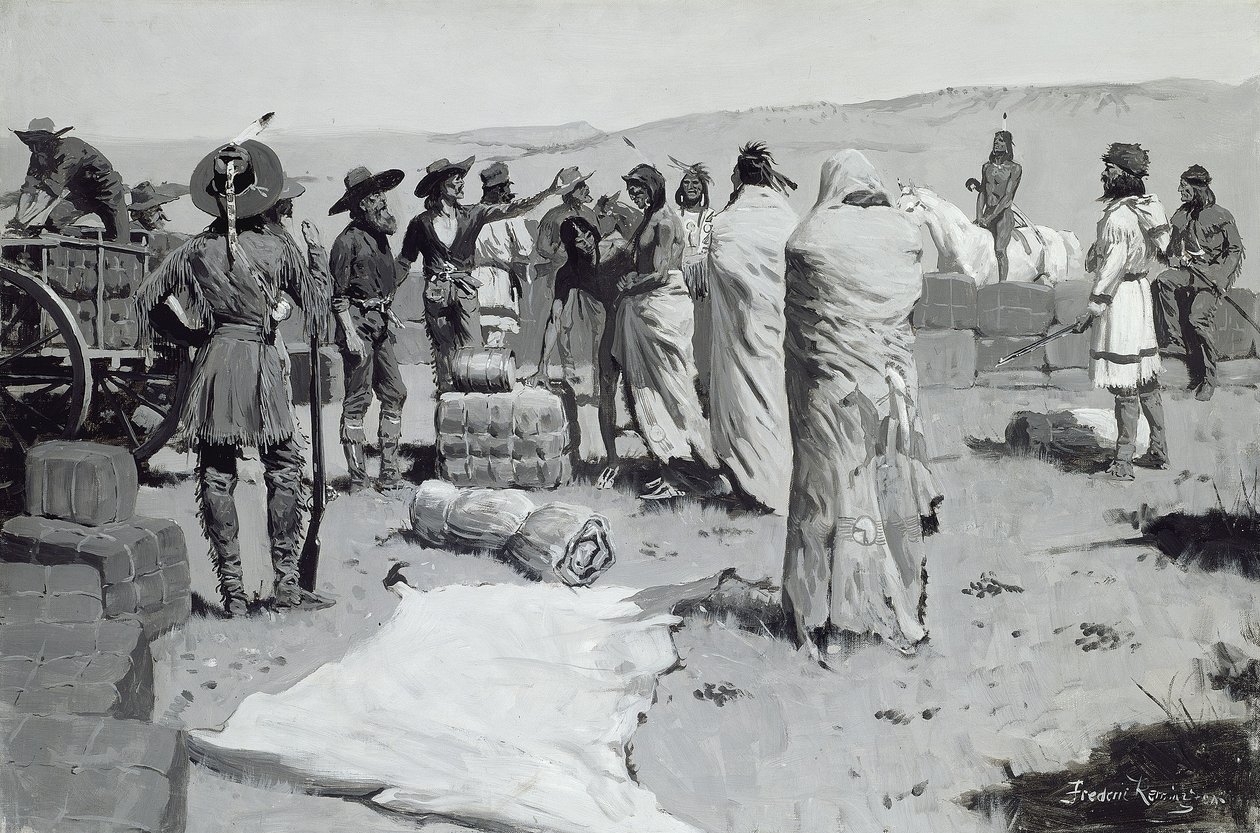 Tlumočník mával na mládí, kolem roku 1900 od Frederic Remington
