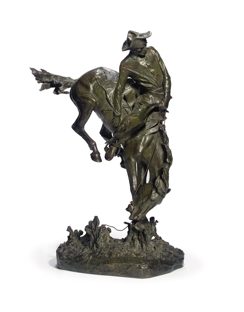 The Outlaw (bronz s hnědozelenou patinou) od Frederic Remington
