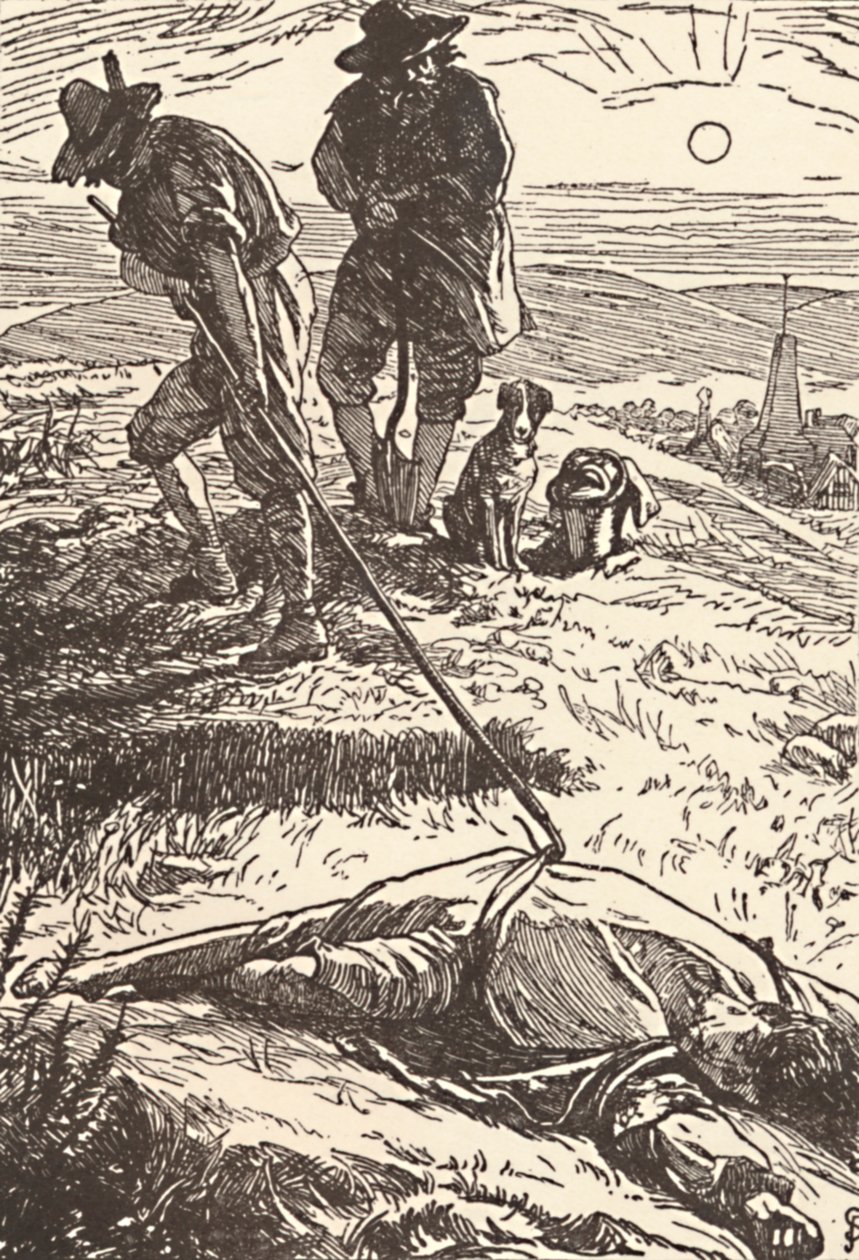 Ilustrace z Historie moru Defoe, 1862, 1923 od Frederic Shields