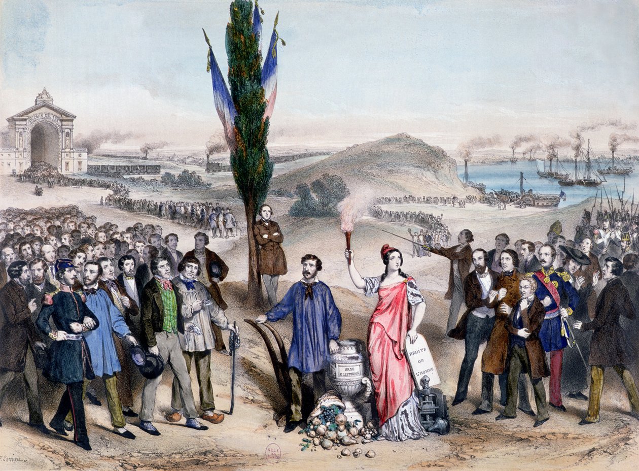 Všeobecné volební právo, 1850 od Frederic Sorrieu