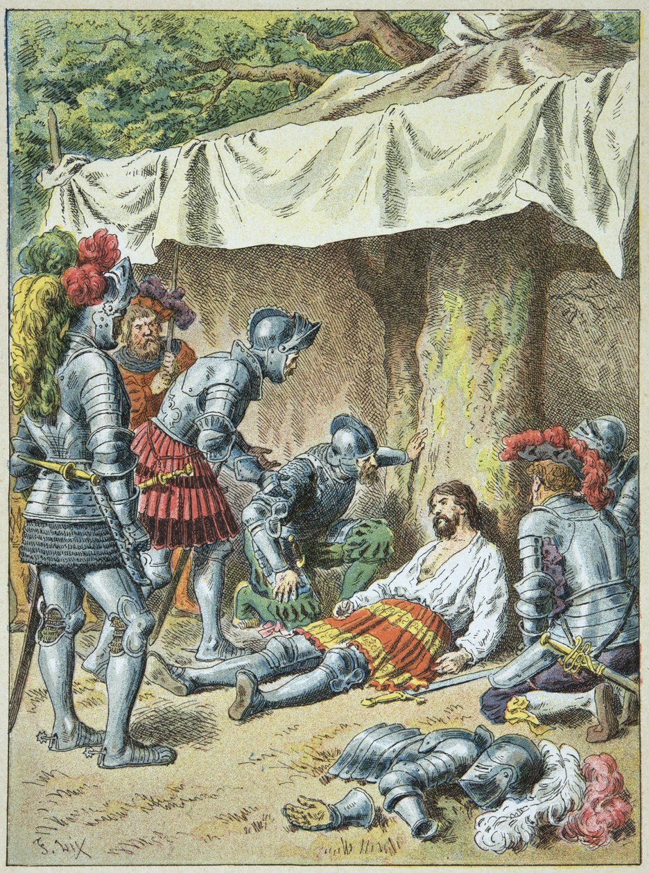 Rytíř Bayard zemřel 30. dubna 1524 jako romagnano. od Frederic Theodore Lix