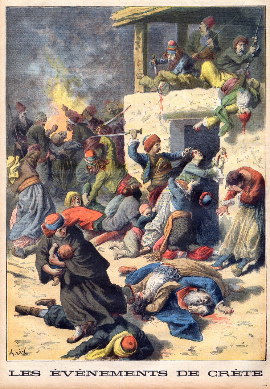 Masakry krétských Řeků Osmanskou říší od Frederic Theodore Lix