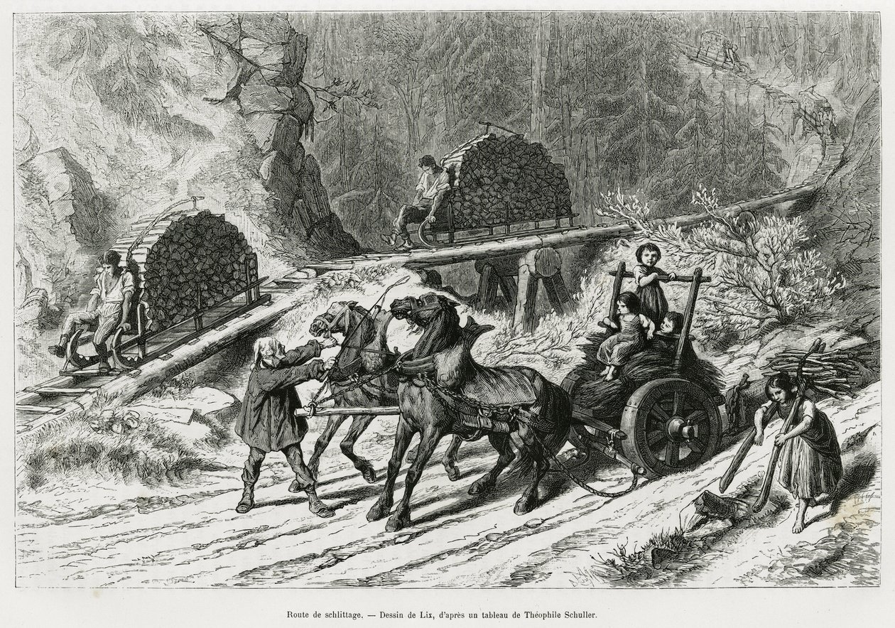 sáňkařská dráha od Frederic Theodore Lix