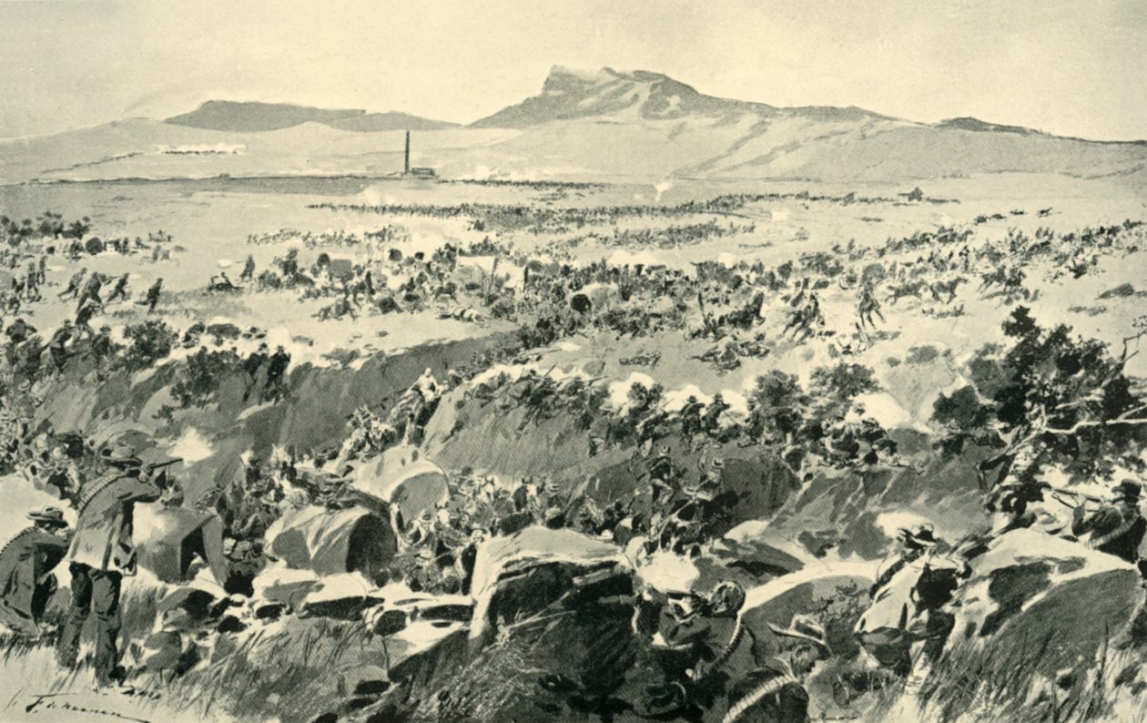 Ambuscade at Koornspruit: A Critical Moment, 1900, 1901. od Frederic de Haenen