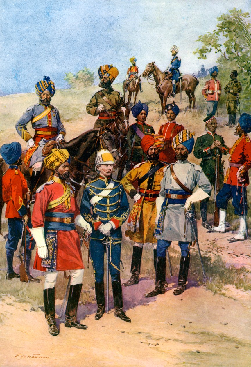 Královské vlastní pluky indické armády. od Frederic de Haenen