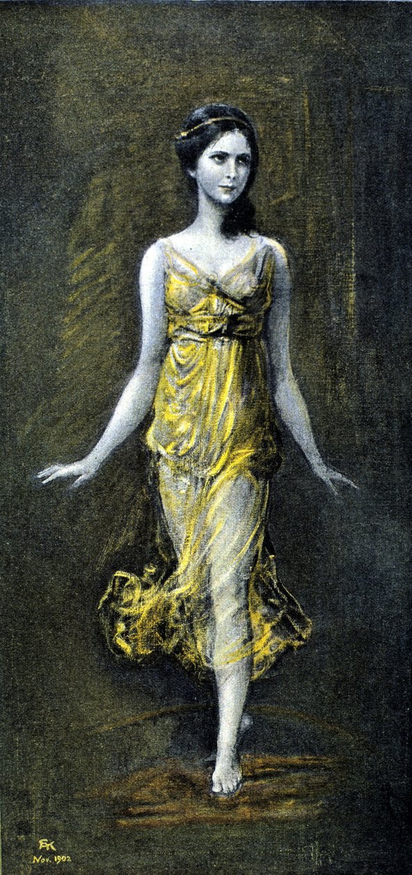 Isadora Duncan (1878 - 1927) od Kaulbaca. listopadu 1902. od Frederich August Kaulbach