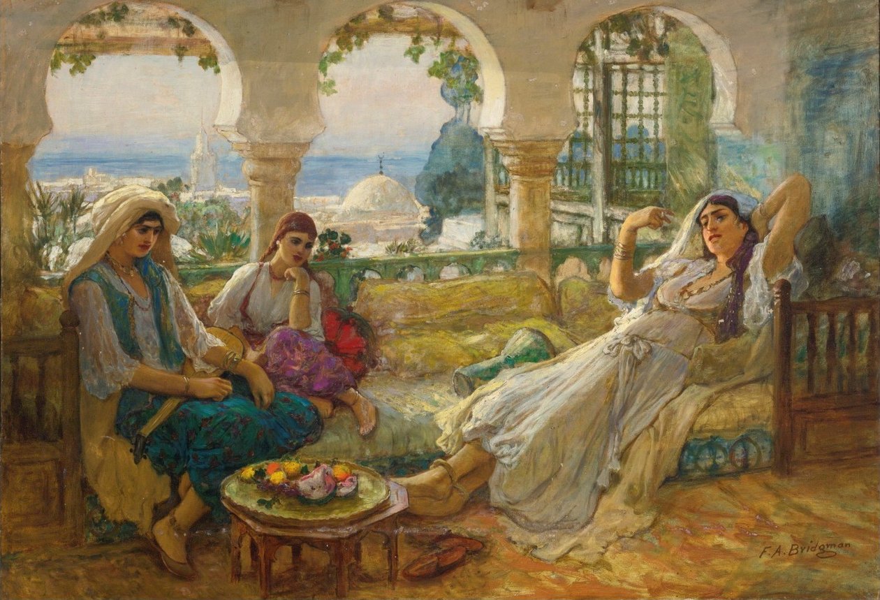 Na terase od Frederick Arthur Bridgman