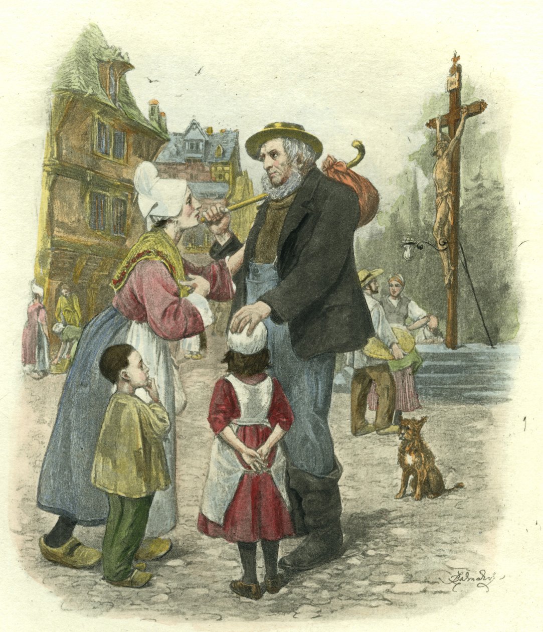 David Copperfield - Pan Peggotty, Poutník od Frederick Barnard