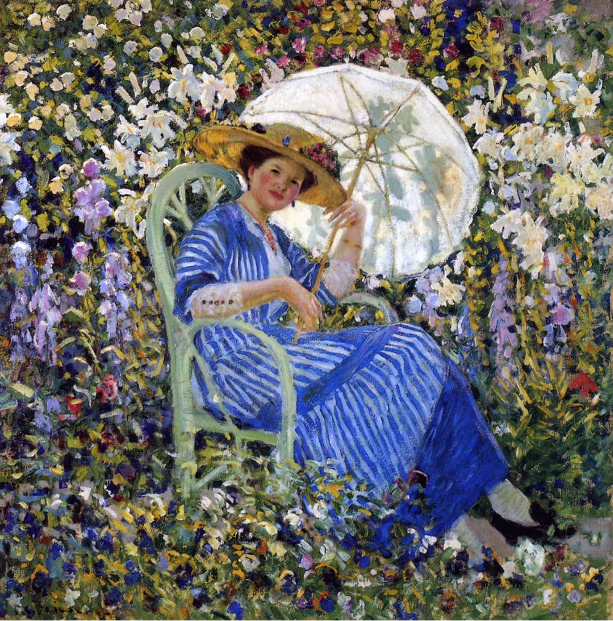 V zahradě, kolem 1910-11 od Frederick Carl Frieseke