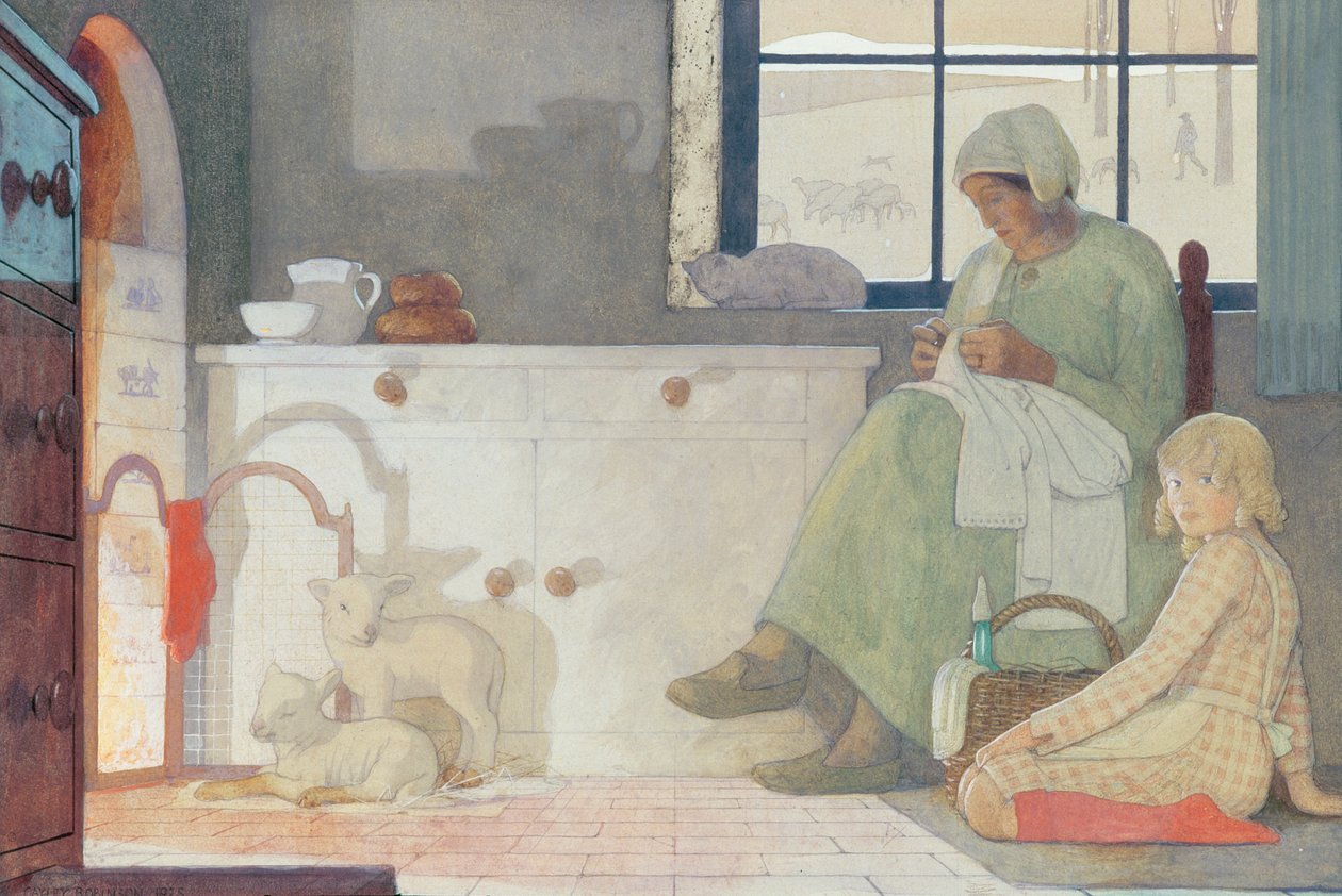 Pěstounská matka, 1925 od Frederick Cayley Robinson
