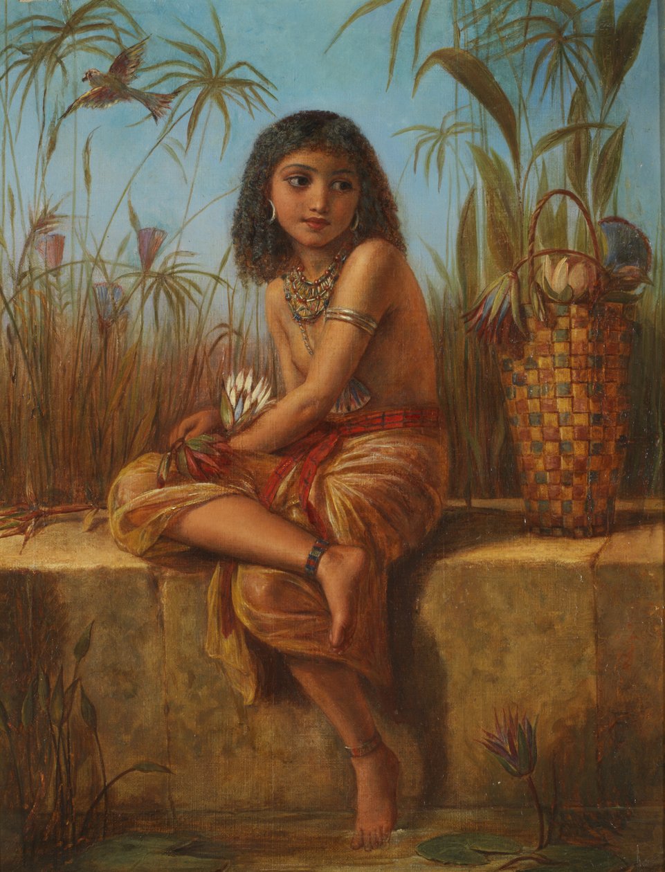 Egyptská květinka od Frederick Goodall