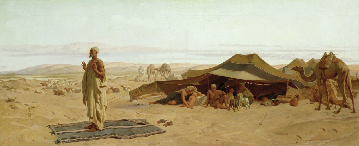 Večerní modlitba na Západě, 1872 od Frederick Goodall
