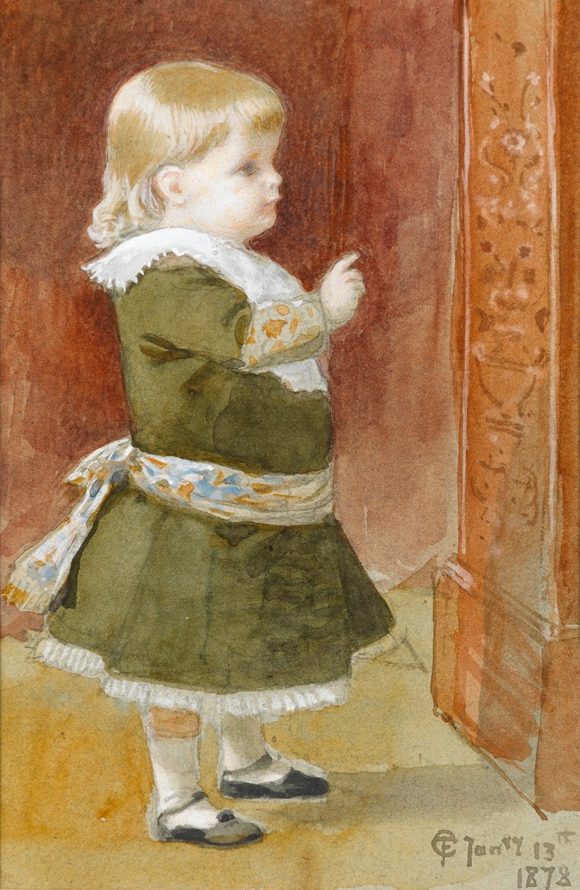 Frederica, 1878 (wc na papíře) od Frederick Goodall