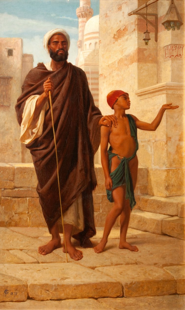 Slepý žebrák, 1872 od Frederick Goodall
