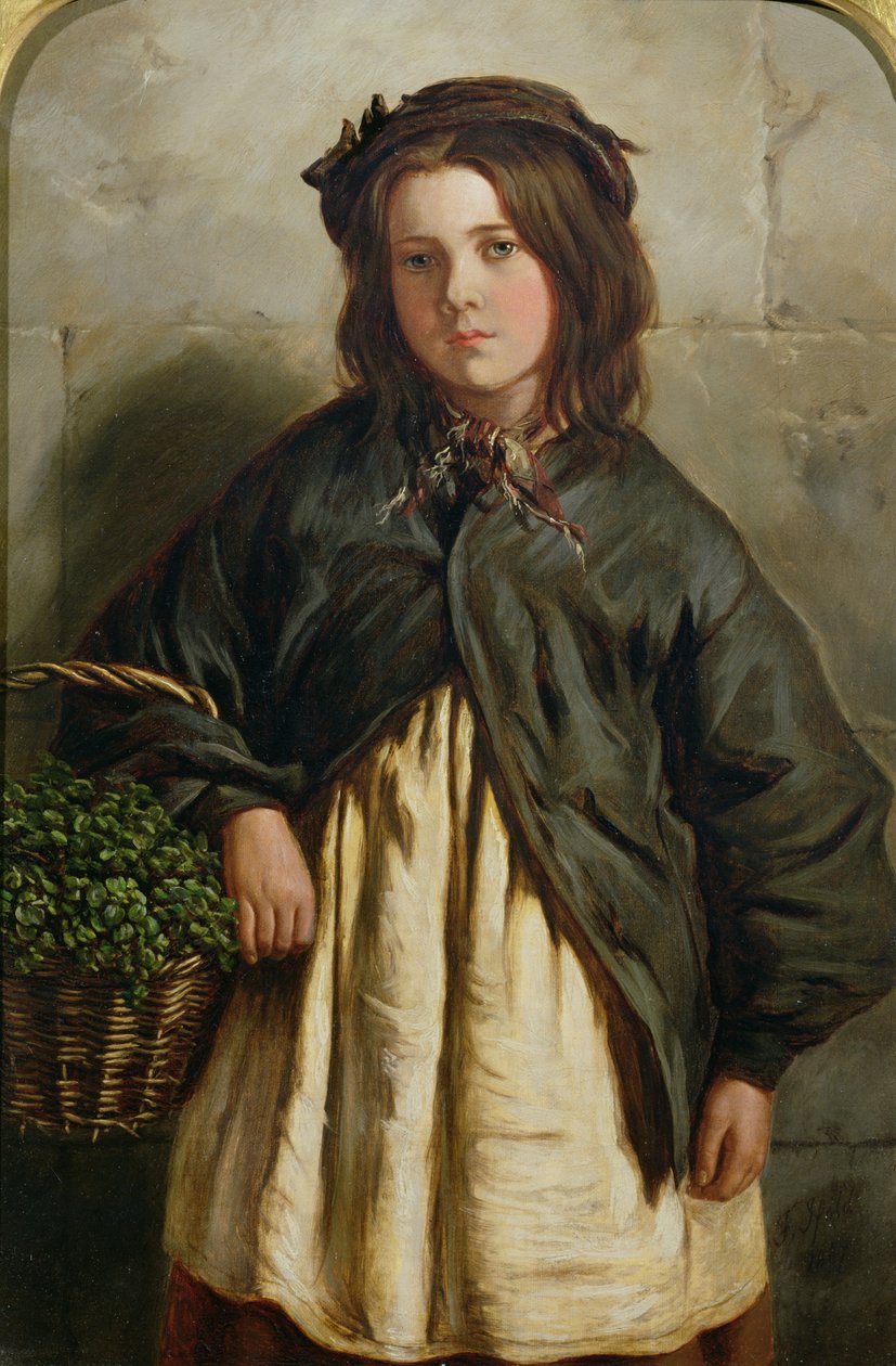 Dívka z řeřichy, 1867 od Frederick Ifold