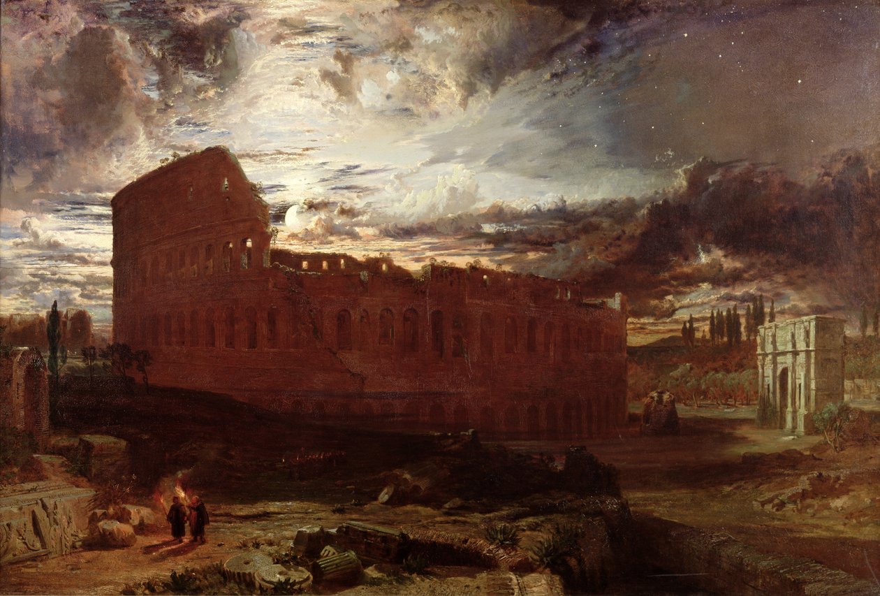 Koloseum, Řím, 1860 od Frederick Lee Bridell