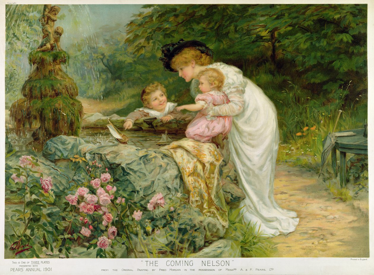 The Coming Nelson, z Pears Annual, 1901 od Frederick Morgan