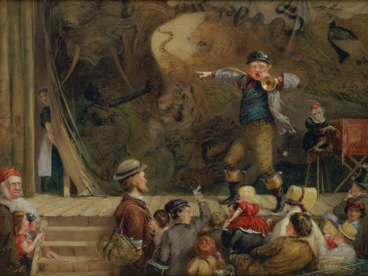 Putovní zvěřinec, 1872 (wc) od Frederick Piercy