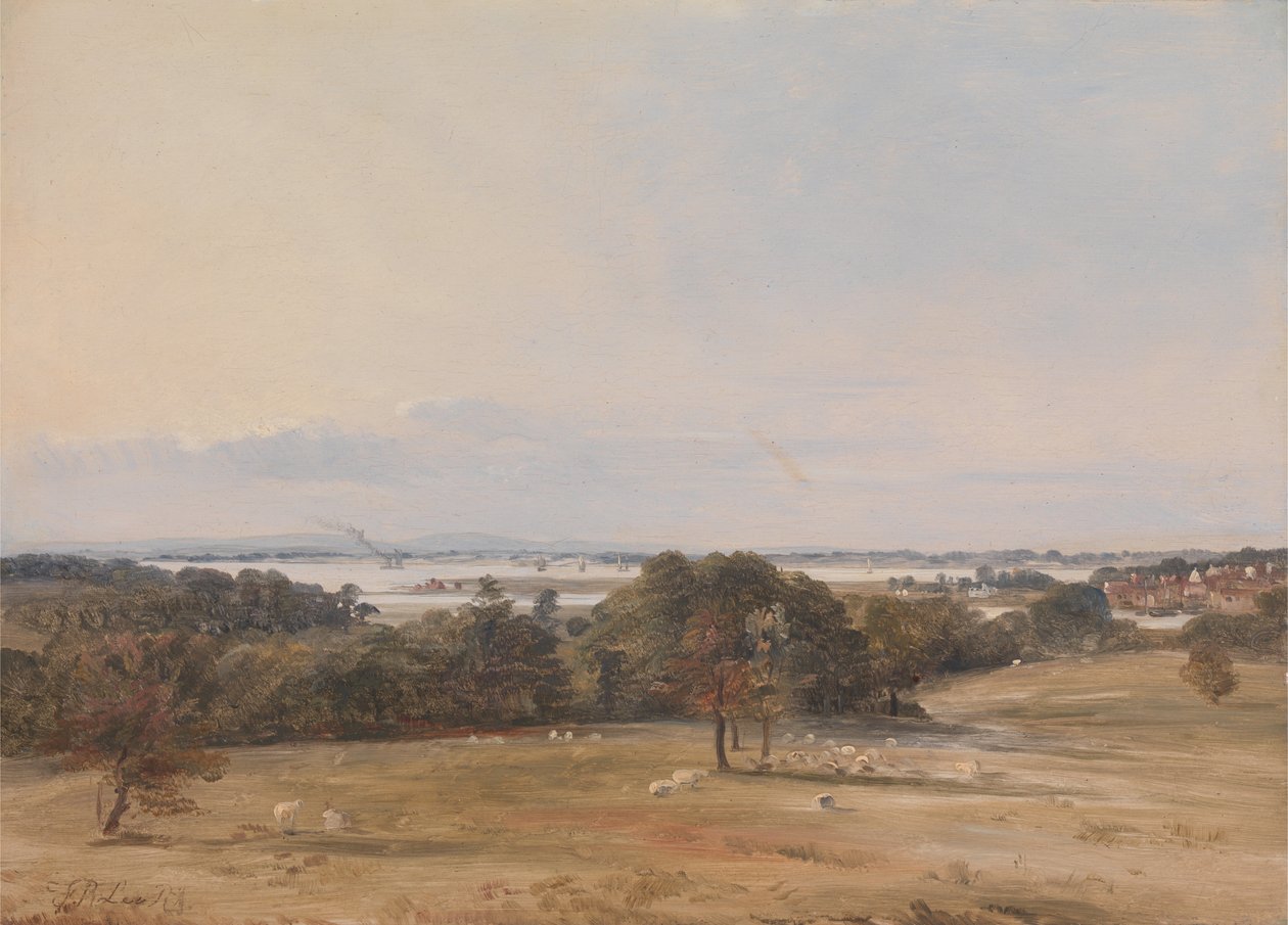 Southampton Water, poblíž Hamble od Frederick Richard Lee