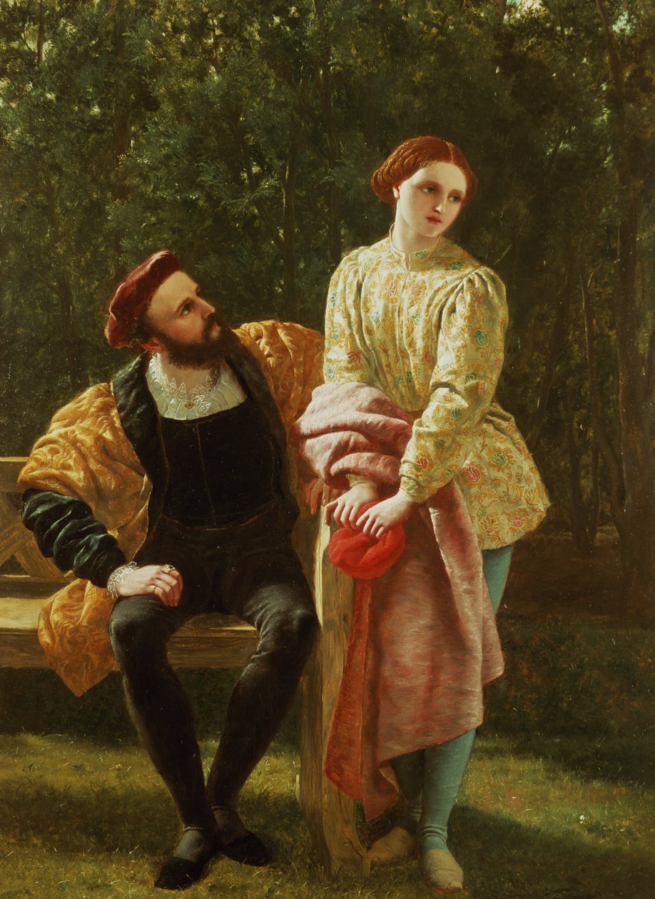 Orsino a Viola od Frederick Richard Pickersgill